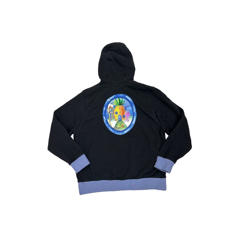 Nike x Spongebob Kyrie Hoodie Black Pineapple House Sweatshirt Size Men's Large